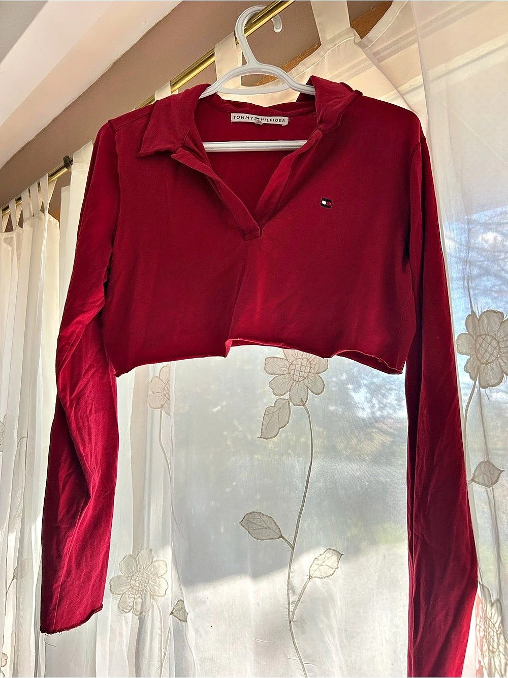 Women’s - Tommy Hilfiger Long Sleeve Polo Top - Size Large